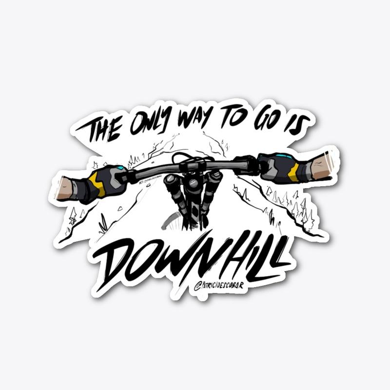 Downhill sticker