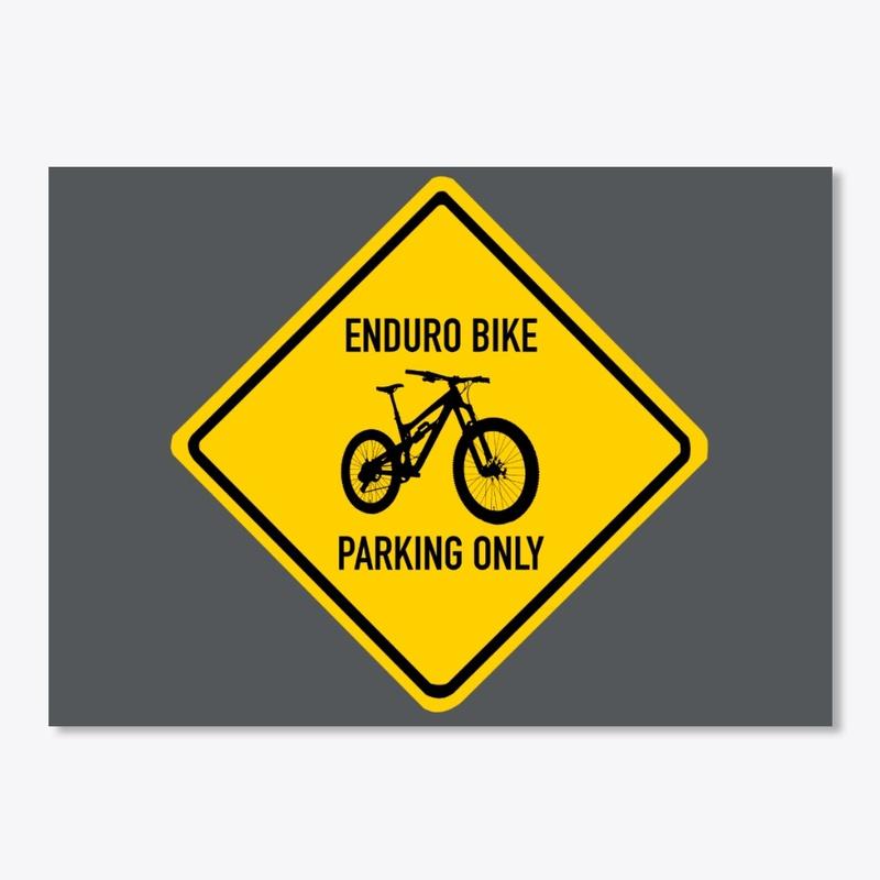 Enduro parking sticker